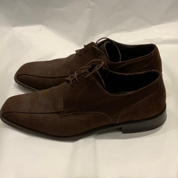 ERMENEGILDO ZEGNA MEN LEATHER SHOES US 9 - Picture 4 of 6